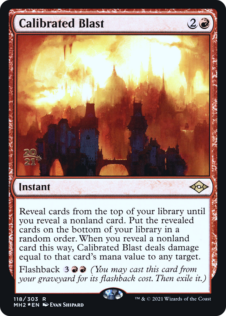 Calibrated Blast (PRE-118) - Modern Horizons 2 Promos (Prerelease) Foil
