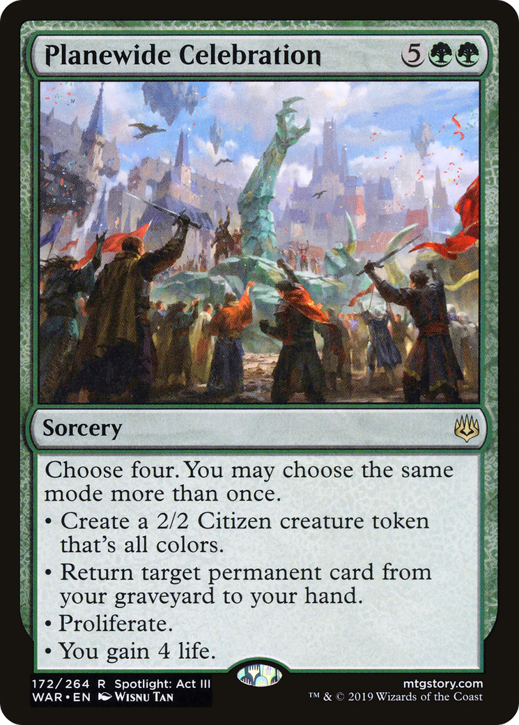 Planewide Celebration (WAR-172) - War of the Spark Foil