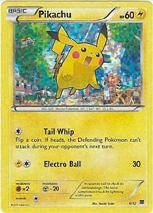 Pikachu 6/12 - McDonalds Collection 2015 Holofoil