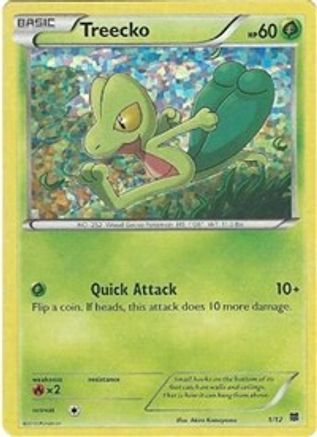 Treecko 1/12 - McDonalds Collection 2015 Holofoil