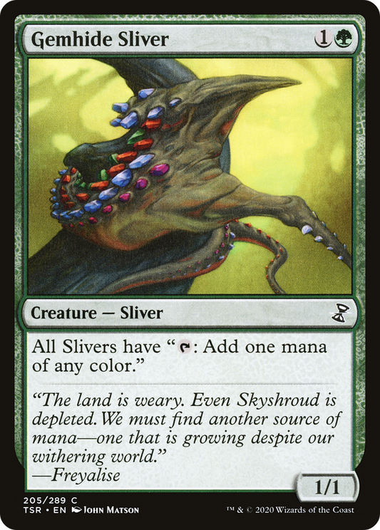 Gemhide Sliver (TSR-205) - Time Spiral Remastered Foil