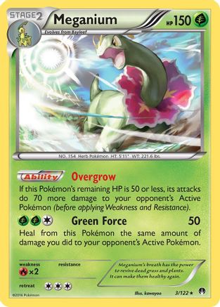 Meganium (3/122) - XY  BREAKpoint Reverse Holofoil - Holo Rare