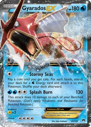 Gyarados EX 026/122 - XY  BREAKpoint Holofoil - Ultra Rare