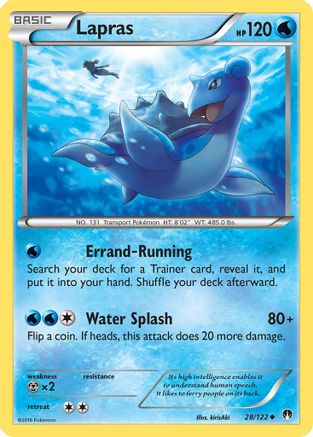 Lapras 28/122 - BREAKpoint Reverse Holofoil