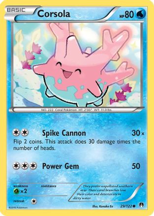 Corsola 29/122 - BREAKpoint Reverse Holofoil