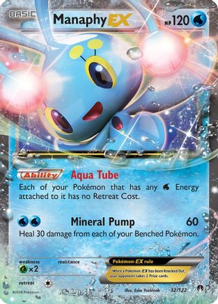 Manaphy EX 032/122 - XY  BREAKpoint Holofoil - Ultra Rare
