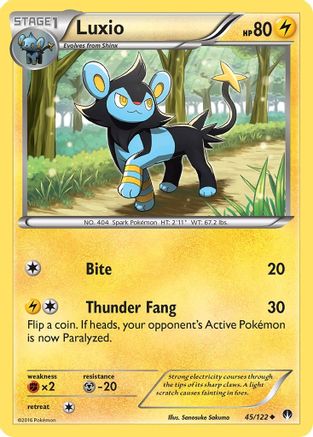 Luxio 045/122 - XY  BREAKpoint Normal - Uncommon