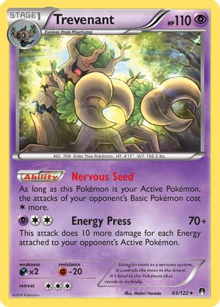 Trevenant - 065/122 - XY  BREAKpoint Reverse Holofoil