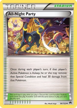 All-Night Party 096/122 - XY  BREAKpoint Reverse Holofoil - Uncommon