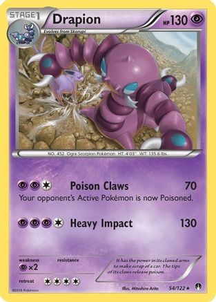 Drapion 054/122 - XY  BREAKpoint Normal - Rare