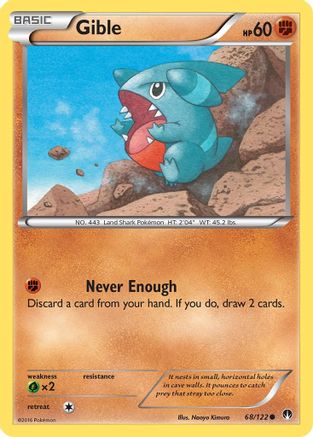 Gible 068/122 - XY  BREAKpoint Normal - Common