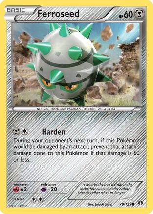Ferroseed 079 - XY  BREAKpoint Reverse Holofoil - Common