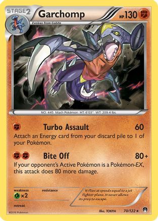 Garchomp 070/122 - XY  BREAKpoint Holofoil - Holo Rare
