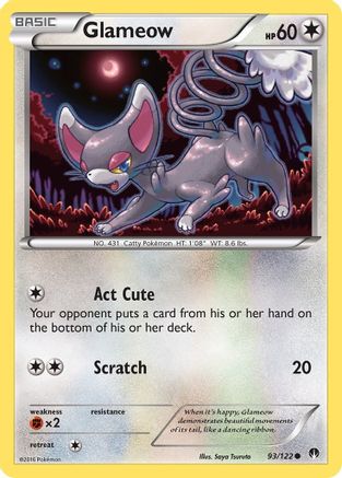 Glameow - 093/122 - XY  BREAKpoint Normal