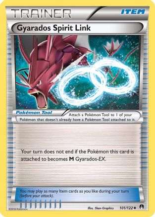 Gyarados Spirit Link 101/122 - XY  BREAKpoint Reverse Holofoil - Uncommon