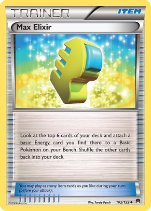 Max Elixir 102/122 - XY  BREAKpoint Normal - Uncommon