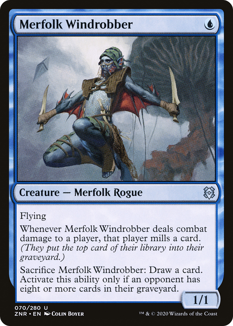 Merfolk Windrobber (ZNR-070) - Zendikar Rising