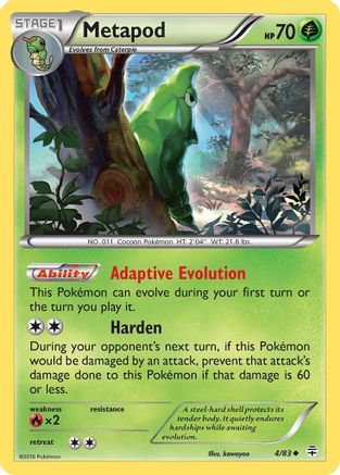 Metapod (4/83) - Generations  - Uncommon