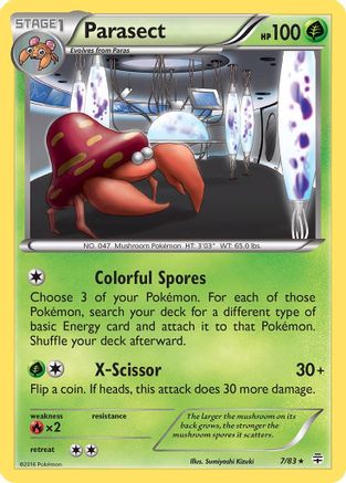 Parasect - 007/83 - Generations Reverse Holofoil