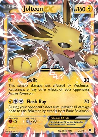 Jolteon-EX 28/83 - Generations Holofoil