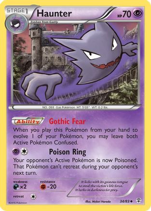 Haunter - 034/83 - Generations Reverse Holofoil