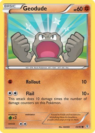 Geodude - 043/83 - Generations Reverse Holofoil