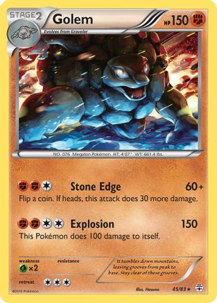 Golem 45/83 - Generations Reverse Holofoil