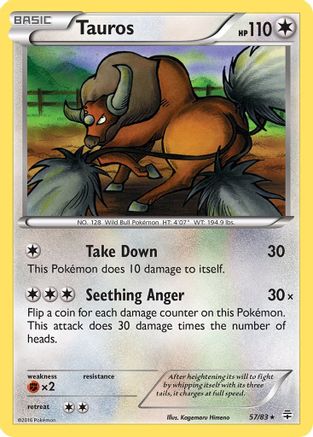 Tauros 57/83 - Generations Reverse Holofoil