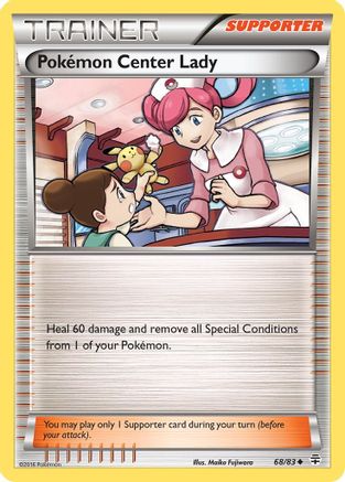 Pokémon Center Lady 68/83 - Generations Reverse Holofoil