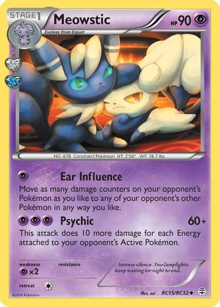 Meowstic (RC15/RC32) - Generations Radiant Collection Holofoil - Uncommon