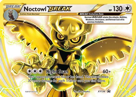 Noctowl BREAK XY136/211 - XY Black Star Promos Holofoil