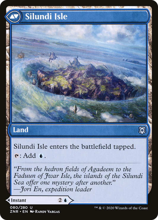 Silundi Vision // Silundi Isle (ZNR-080) - Zendikar Rising Foil