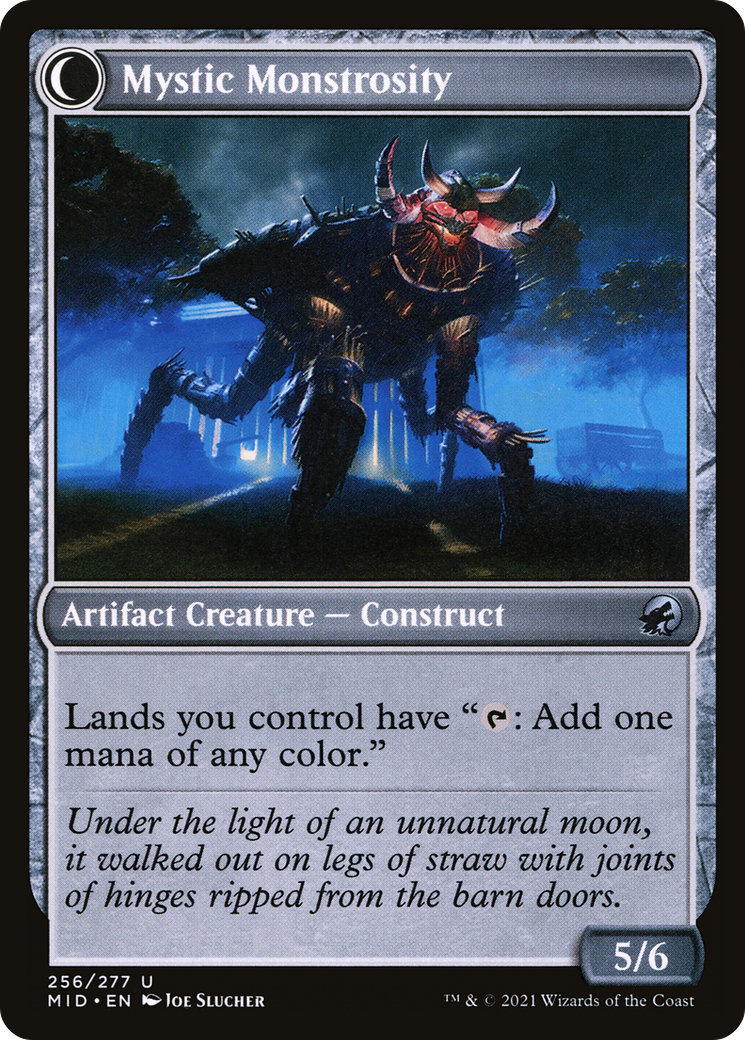 Mystic Skull // Mystic Monstrosity (MID-256) - Innistrad: Midnight Hunt: (Double Faced Transform)