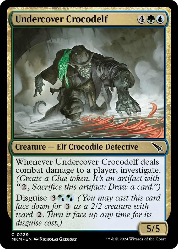 Undercover Crocodelf (b)  (MKM-239†) - Murders at Karlov Manor Foil