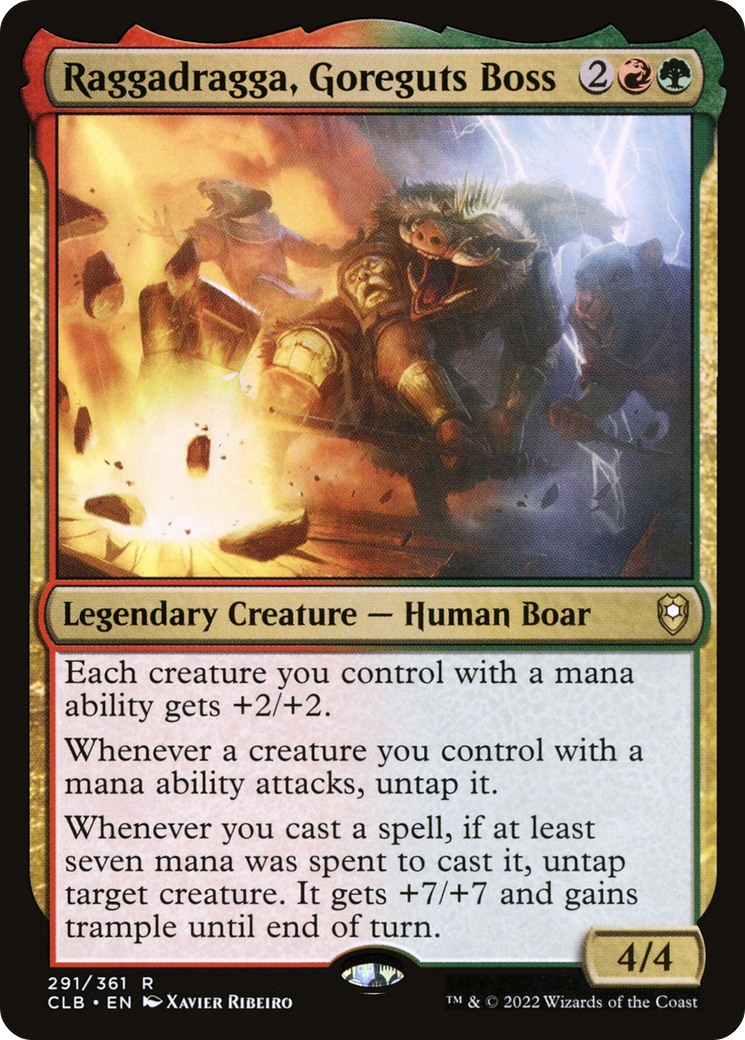 Raggadragga, Goreguts Boss (CLB-291) - Commander Legends: Battle for Baldur's Gate Foil