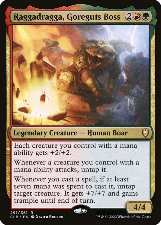 Raggadragga, Goreguts Boss (CLB-291) - Commander Legends: Battle for Baldur's Gate Foil