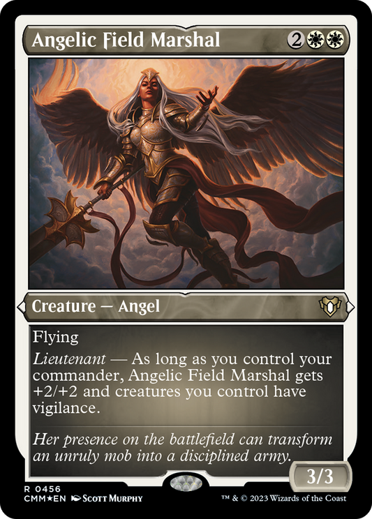 Angelic Field Marshal (Foil Etched) (CMM-456) - Commander Masters Foil