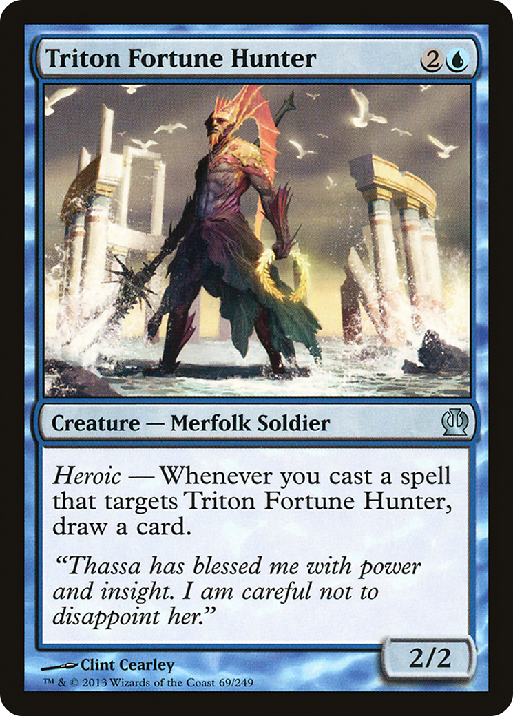 Triton Fortune Hunter (THS-069) - Theros Foil