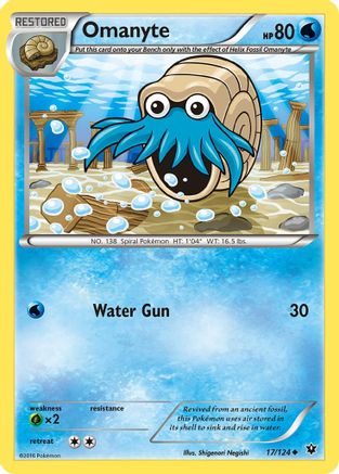 Omanyte 17/124 - Fates Collide