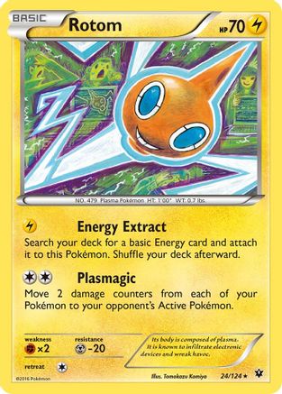 Rotom 24/124 - Fates Collide Reverse Holofoil