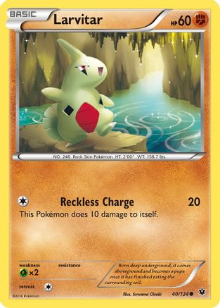 Larvitar 40/124 - Fates Collide Reverse Holofoil