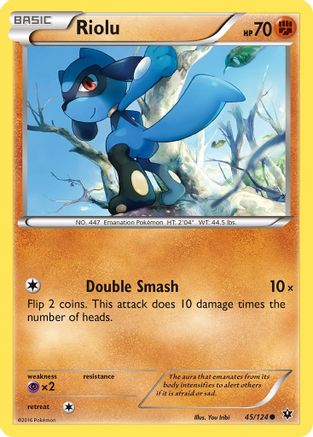 Riolu 45/124 - Fates Collide Reverse Holofoil