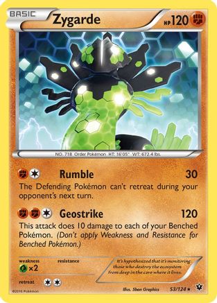 Zygarde 53/124 - Fates Collide Reverse Holofoil