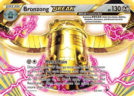 Bronzong BREAK 062/124 - XY  Fates Collide Holofoil - Rare BREAK