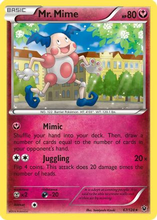 Mr. Mime (67/124) - XY  Fates Collide  - Rare