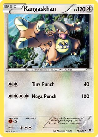 Kangaskhan 075/124 - XY  Fates Collide Normal - Uncommon