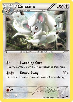 Cinccino 89/124 - Fates Collide Reverse Holofoil