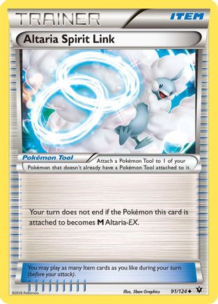 Altaria Spirit Link 091/124 - XY  Fates Collide Reverse Holofoil - Uncommon