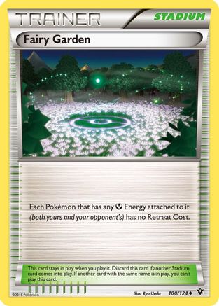 Fairy Garden 100/124 - XY  Fates Collide Reverse Holofoil - Uncommon