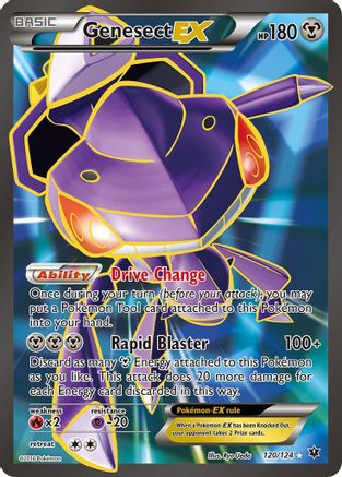 Genesect EX (Full Art) 120/124 - XY  Fates Collide Holofoil - Ultra Rare